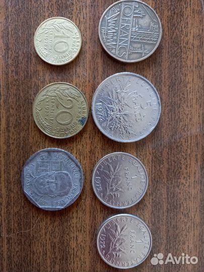 Монеты Евро,Португалия,Франция,Испания,Италия,Фран