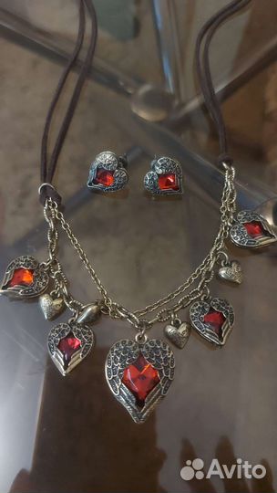 Бижутерия серьги и колье