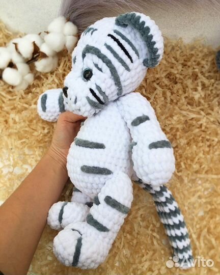 Мишка Тедди тигр вязаный