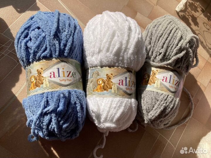 Пряжа alize softy plus, мохер и с люрексом