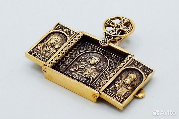 Бронзовые православные подвески и мощевики
