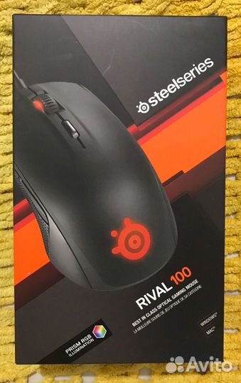 Игровая проводная мышь SteelSeries Rival 100
