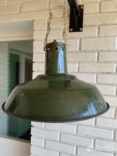 Светильник шляпа уличный эмалированный СССР