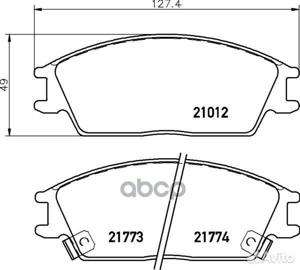 Комплект тормозных колодок NP6000 nisshinbo