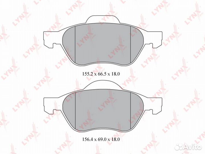 Колодки тормозные дисковые перед BD6315 LYN