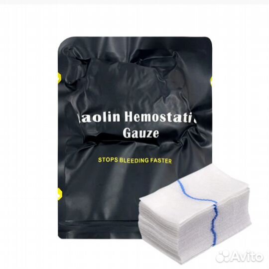 Гемостатический бинт гемофлекс Kaolin Gauze