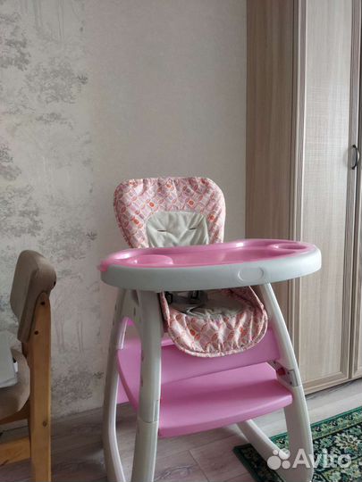 Стульчик для кормления babyton трансформер 2 в 1