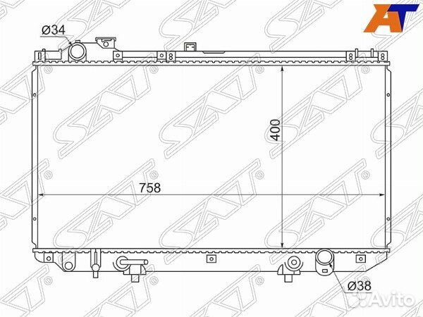 Радиатор lexus, lexus GS300, lexus GS300 98-05, lexus GS430, toyota, toyota aristo, toyota aristo ZS