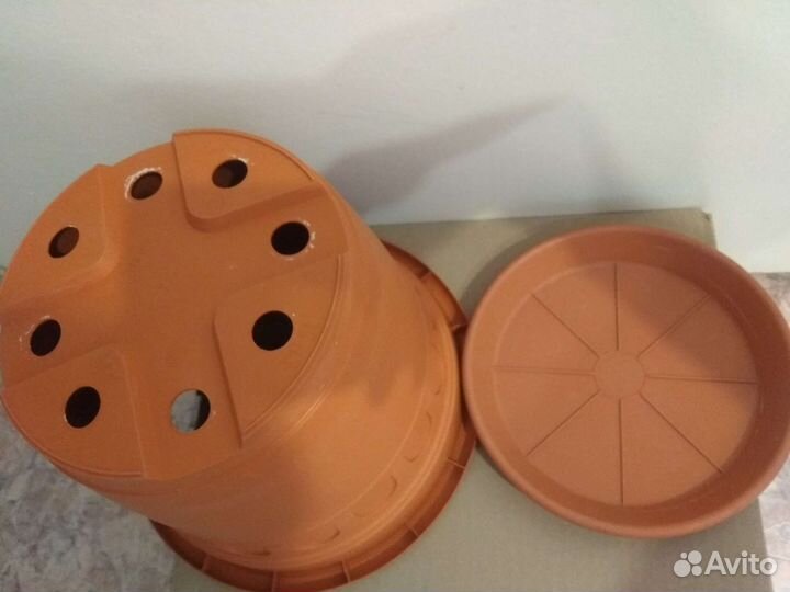 Горшок для Цветов под Керамику Италия Пластик