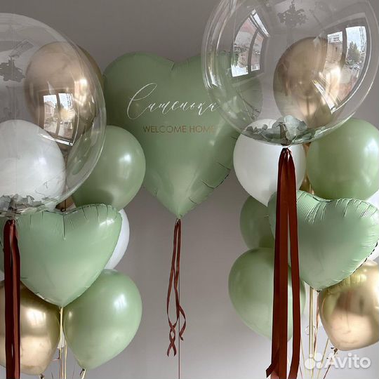 Гелиевые шары на выписку. На рождение ребенка