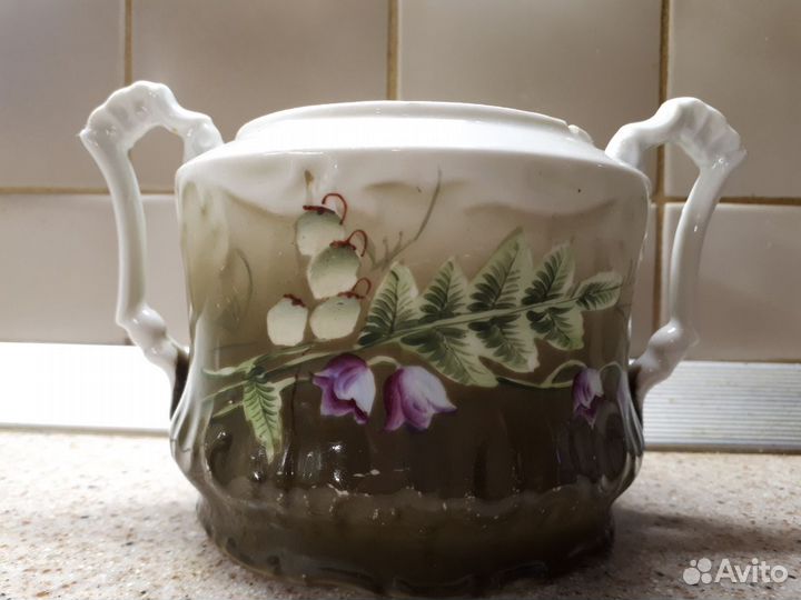 Кузнецовский фарфор (Сахарница)