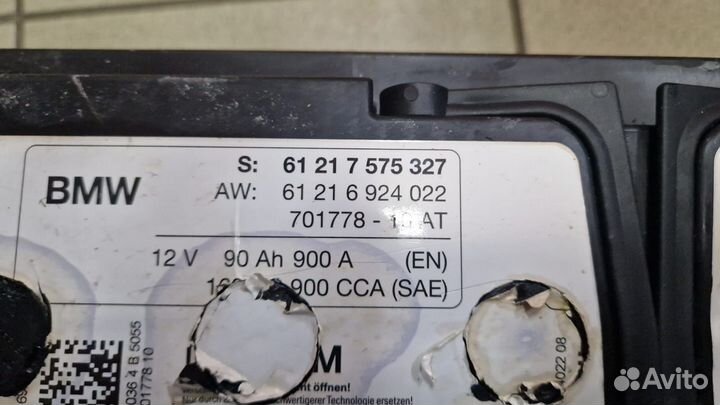 AGM аккумулятор bmw 90ач