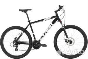 Велосипед Stark21 Hunter 27.3 HD чёрный/белый
