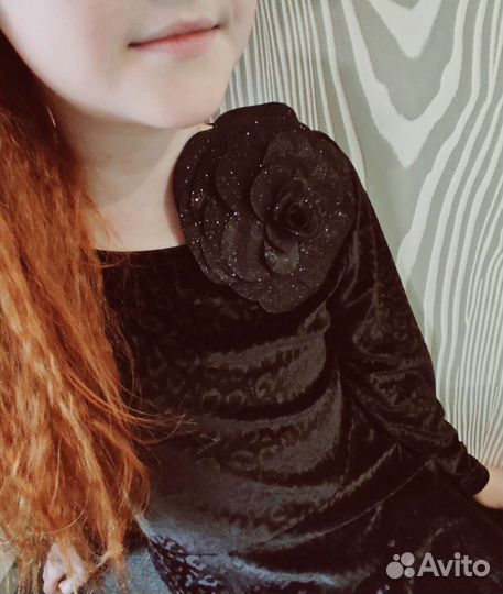 Цветы из ткани Чокер-цветок Цветок-брошь