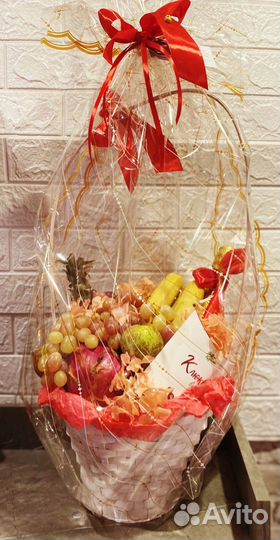 Фруктовые букеты, корзина с фруктами