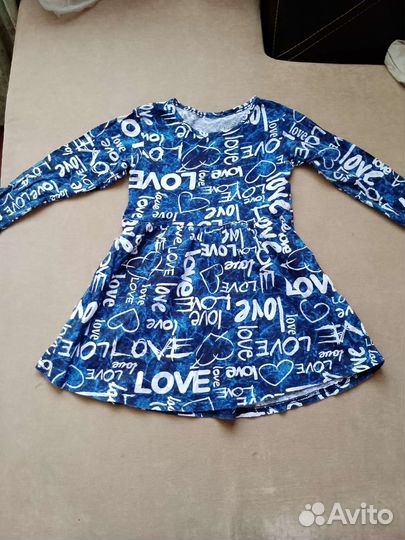 Платья 3 шт на девочку 3-4 года