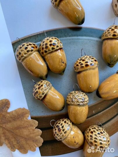 Подвеска желудь, домик или мухомор