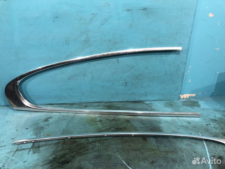 Окантовка стекла Jaguar XF 2011- Хром