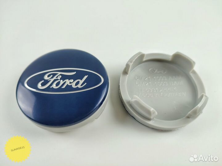 Колпачки на литые диски Ford 54мм синий