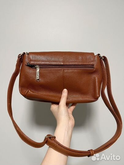 Сумка натуральная кожа коричневая
