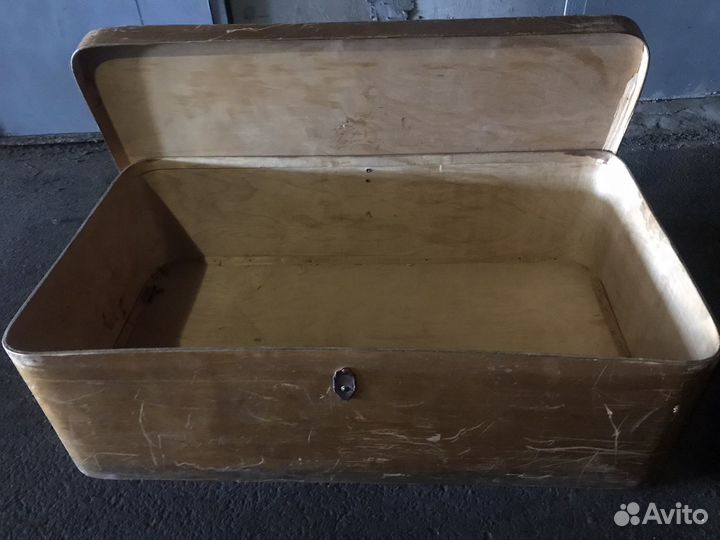 Короб коробка старинный фанерный антиквариат