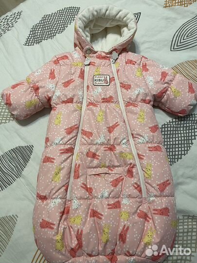 Зимний комбинезон конверт на девочку 62