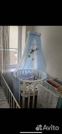 Детская кроватка круглая бу