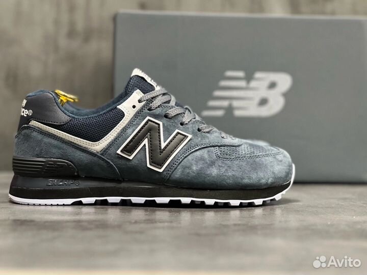 Кроссовки new balance 574 темно серые