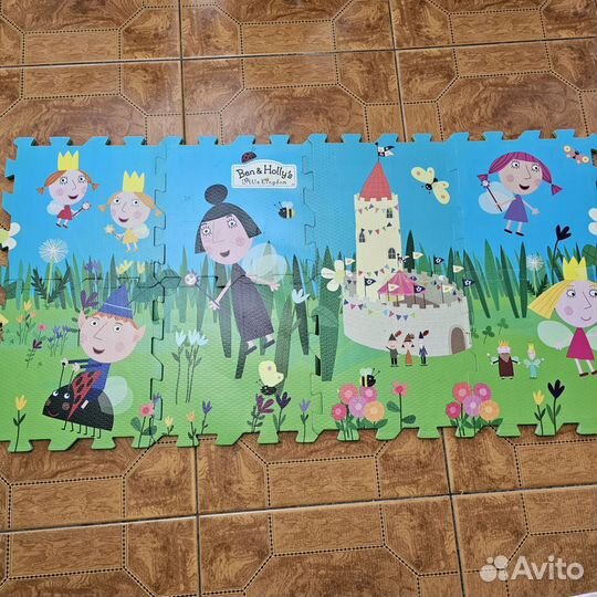 Коврики пазлами Бен и Холли 60 *120 напольные