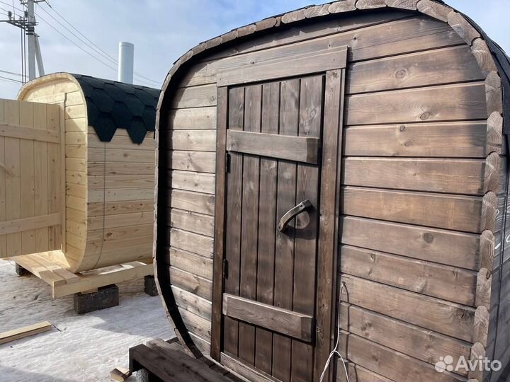 Баня Квадро Бочка готовая с гарантией