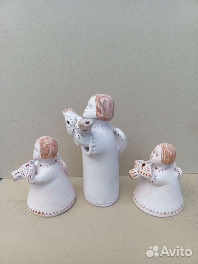 Унечская народная глиняная игрушка-свистулька