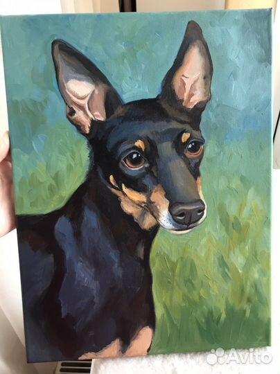 Портрет питомца маслом на заказ