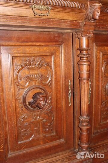 Буфет старинный дубовый