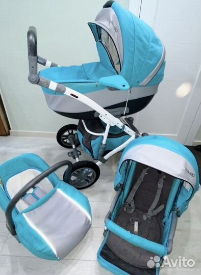 Коляска 3 в 1 verdi vango Экокожа+текстиль