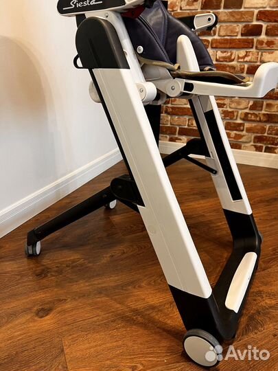 Стул (нат.кожа) для кормления peg perego siesta