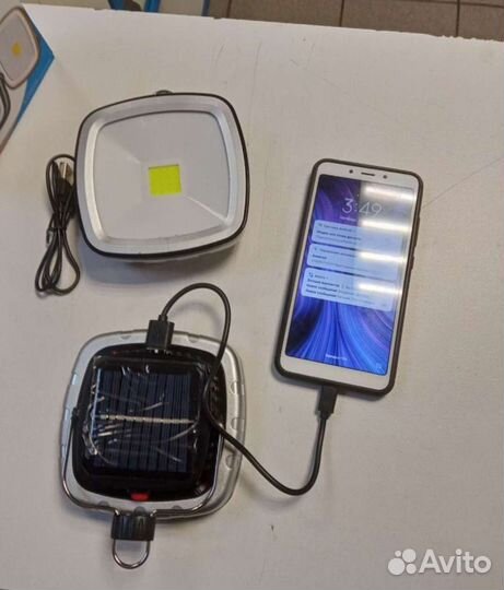 Солнечная понель фонарь зарядка светильник