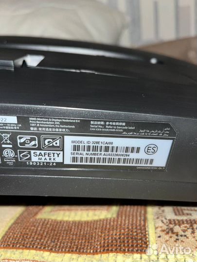 Philips монитор 4K, 3840x2160, 60 Гц, изогнутый