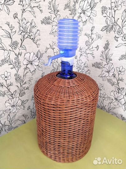 Чехол плетеный на бутыль, корзина плетеная