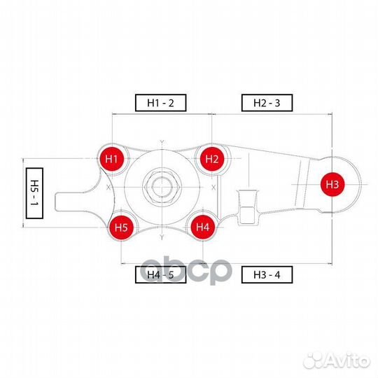 Опора шаровая R CBT49R CTR CB0395R CB0395R CTR