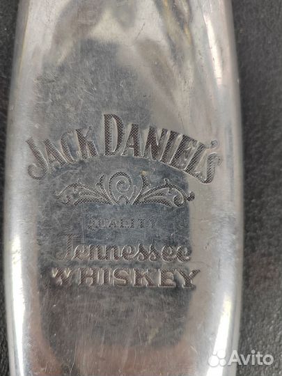 Винтажная Фляга Джек Дэниелс Виски Серебрение
