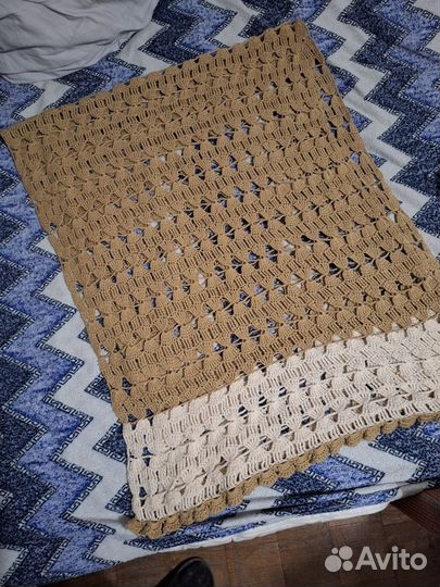 Вязанный шарф ручной работы