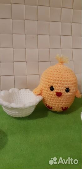 Цыплёнок вязаная игрушка