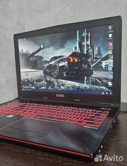 Игровой ноутбук msi ge62 i7 6700hq+gtx970m 3g