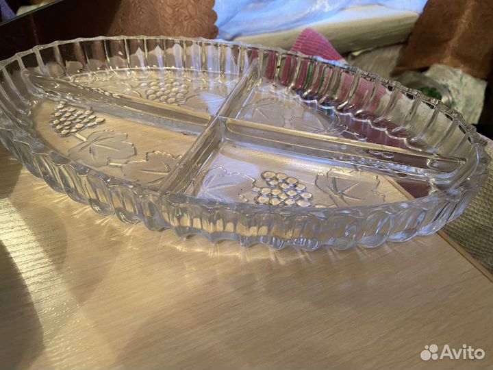Хрустальная менажница