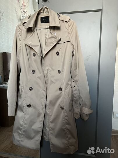 Плащ осенний бежевый lime