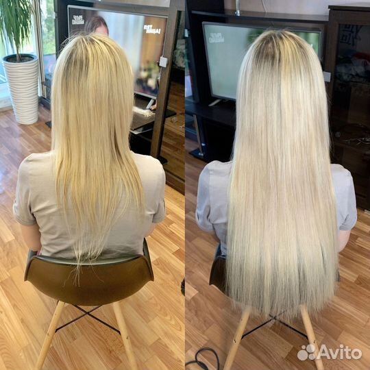 Наращивание волос, ботокс, кератин