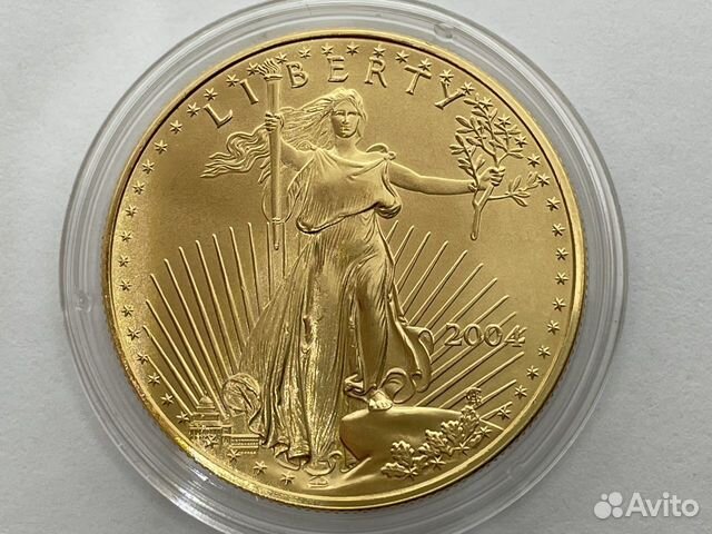 Золотая монета Американский орел унция 2004 год