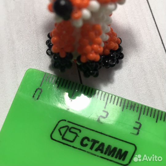 Амигуруми из бисера лиса