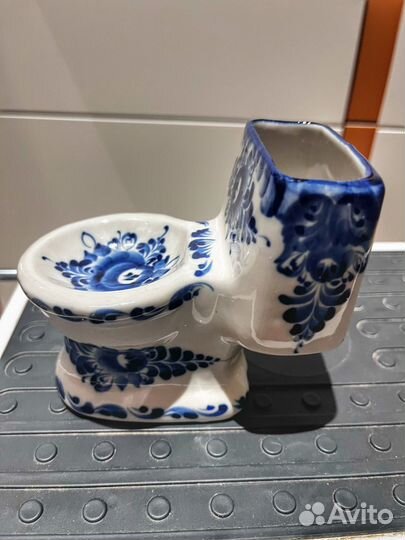 Гжель пепельница 