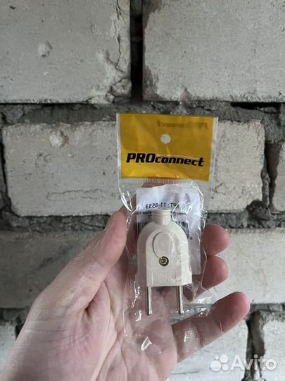 Прямая вилка PROconnect б/з кремовая 10 А